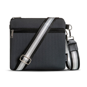 Charcoal Neoprene Flat Walker Bag