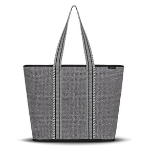 Explorer Zip Tote Marl Grey Punch Neoprene Bag