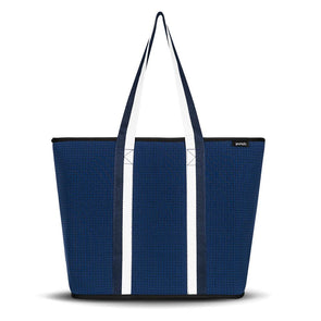 Explorer Zip Tote Navy Blue Punch Neoprene Bag