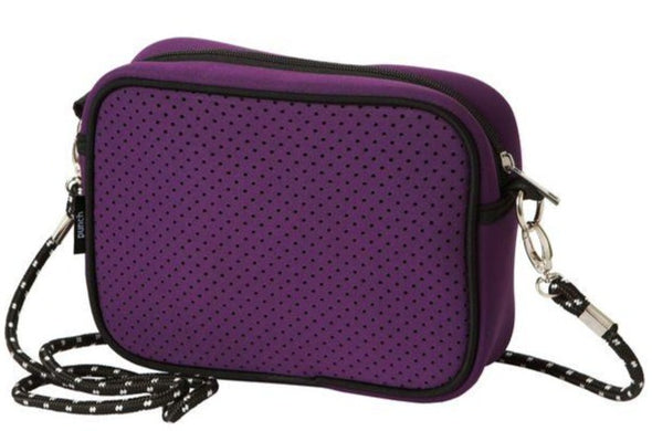 Rectangle Shoulder Bag - Purple Neoprene