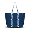 Punch Neoprene Explorer Zip Tote Bag - Navy Blue Safari